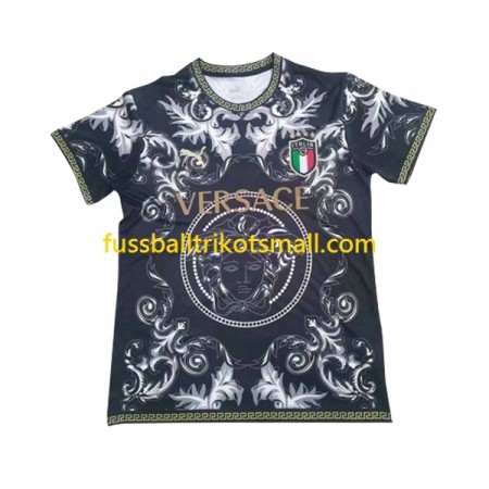 Fußballtrikots Italien Versace Schwarz 2023-2024 Kurzarm